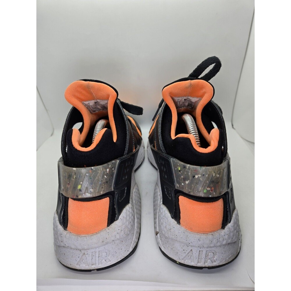 Nike Air Huarache Crater PRM NN Shoes Men 11 Black Atomic Orange Woven Halloween - Picture 5 of 8